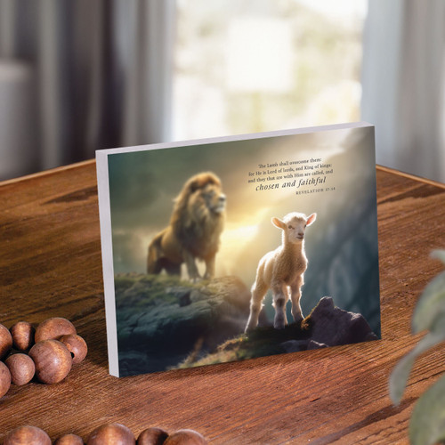 Easel Sign - The Lamb Shall