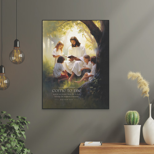 Foundations Of Faith Collection Art Print - Let The Little Children
