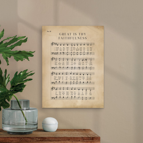 Hymns Of Our Heritage Collection Canvas - Great Is Thy