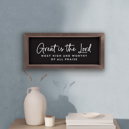Framed & Simple Framed Art - Great Is The Lord