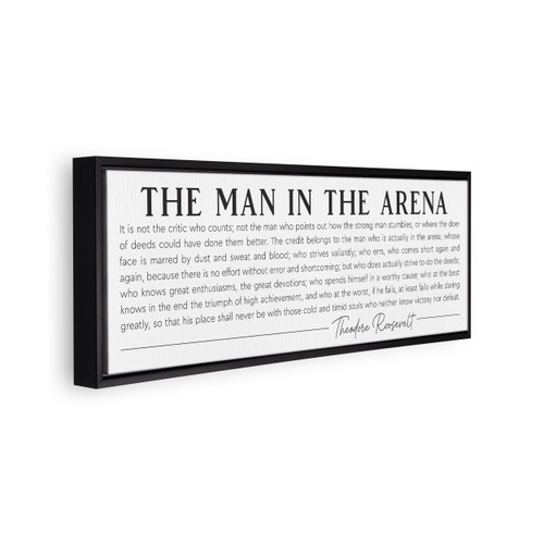 Framed Canvas - The Man In