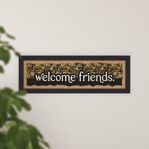 Welcome Friends Ornate Decor