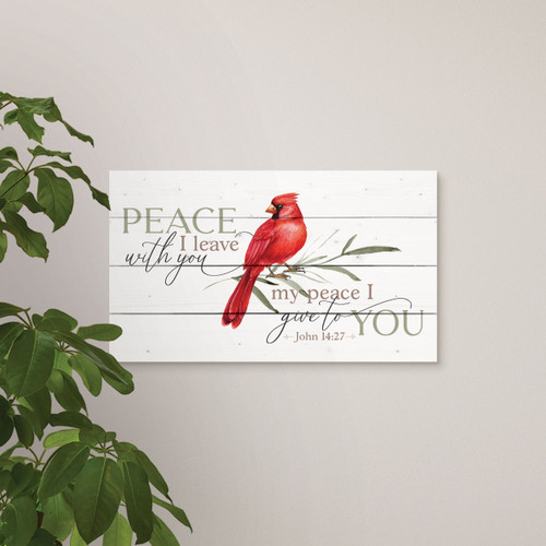 Birds Of A Feather Collection Pallet Sign - Peace I Leave With You