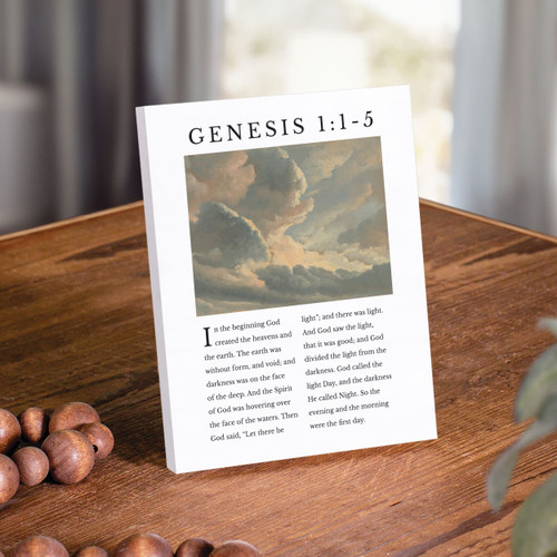 Genesis 1:1-5 Ornate Tabletop Decor