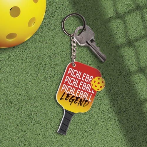 Pickleball Keychain - Pickleball Legend