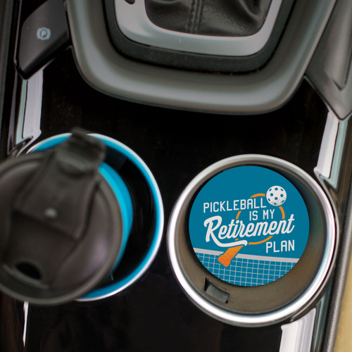 Pickleball Car Coaster (Retail Pack) - Pickleball Is My Retirement