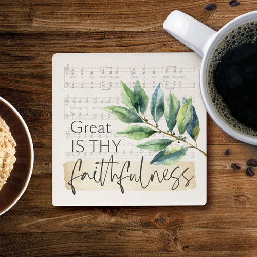 Ceramic Coasters - Great Is Thy