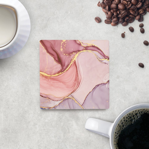 Ceramic Coasters - Pink Geode