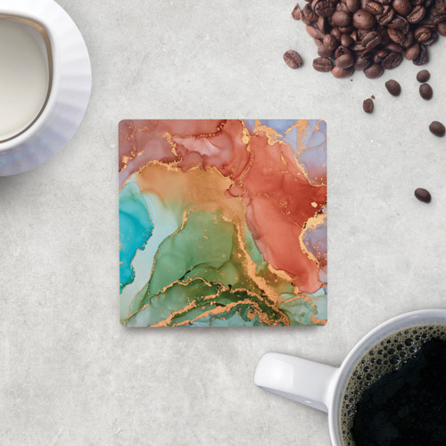 Ceramic Coasters - Multi- Color Geode