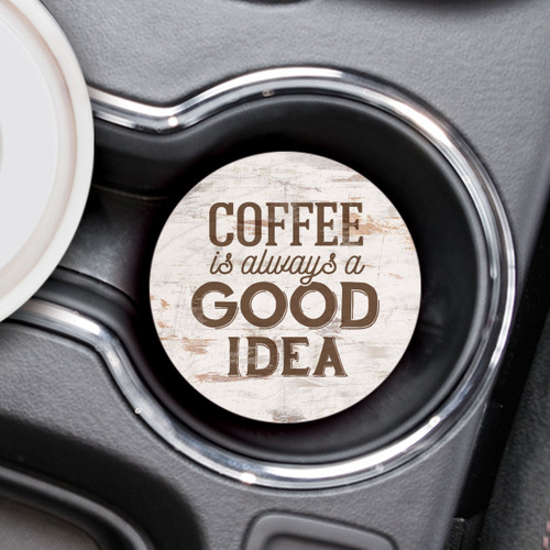 Ceramic Car Coaster - Coffee