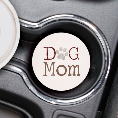 Ceramic Car Coaster - Dog Mom