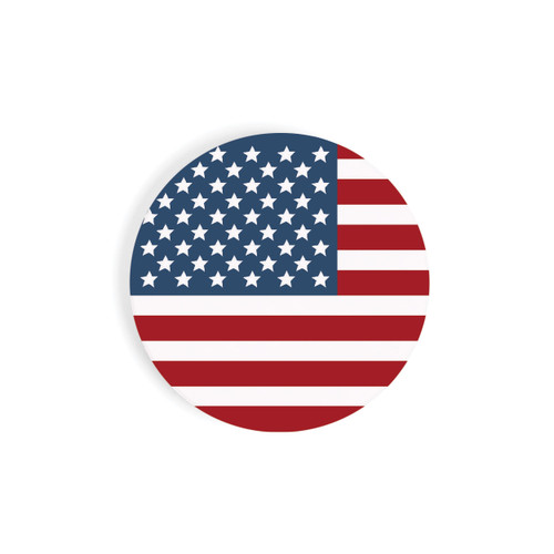Ceramic Car Coasters (Retail Pack) - American Flag