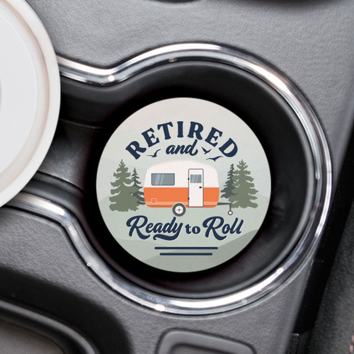 Ceramic Car Coaster - Retired And