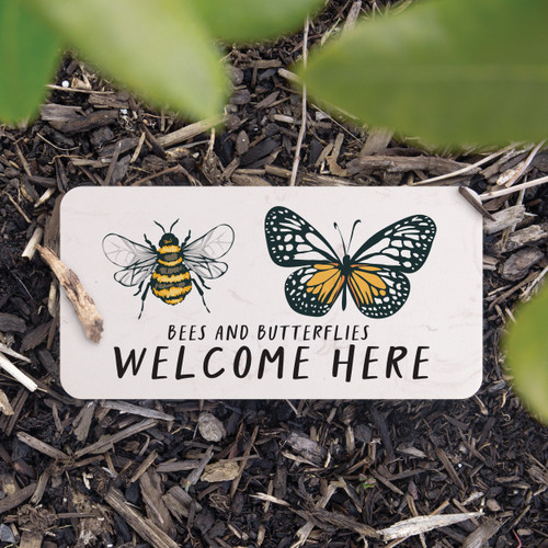 Garden Stone - Butterflies And