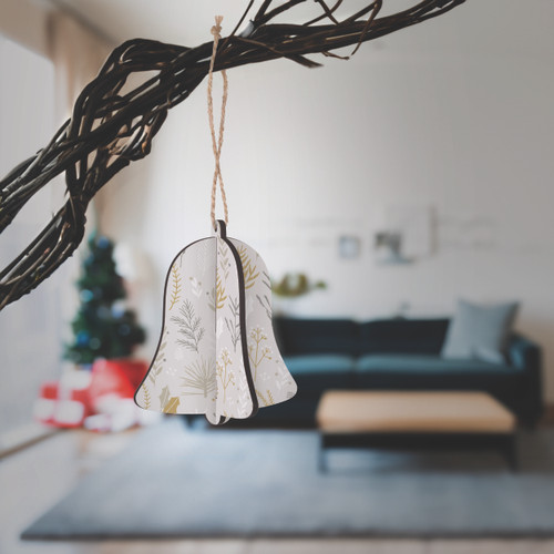 3D Ornament - White Bell
