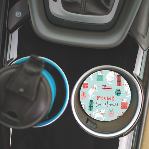 Ceramic Car Coaster - Meowy