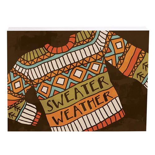 Word Block - Sweater Weather