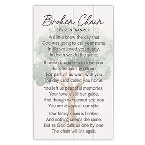 Blessings Collection Pallet Sign - Broken Chain