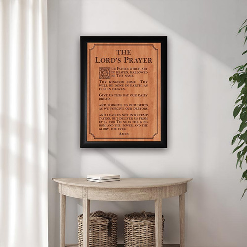 Ornate Decor Carved Art - The Lords Prayer - XL