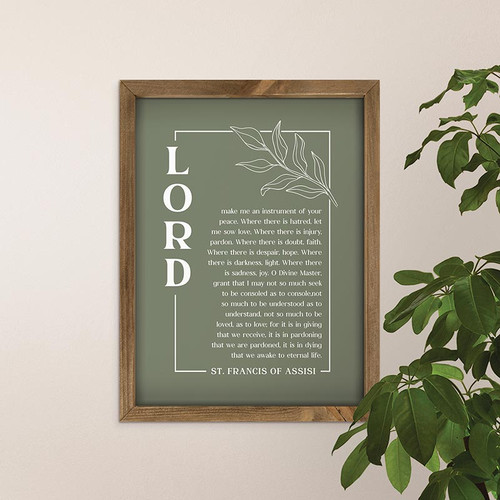 Prayers + Praise Collection Framed Art - Lord Make Me An Instrument Of Your Peace