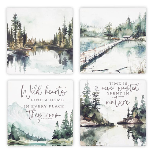 Cabin Fever Coaster - 4/pk