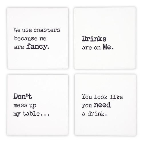 You're My Type Collection Coaster - 4/pk 