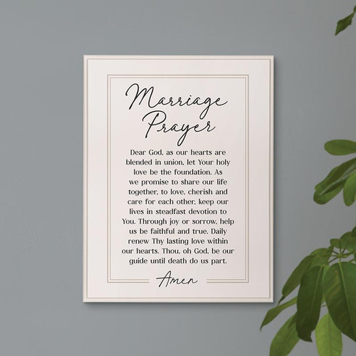 Prayers + Praise Collection Wall Plaque - Marriage Prayer