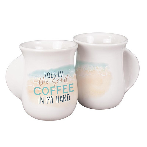 Coastal Collection Handwarmer Mug - Toes In The Sand