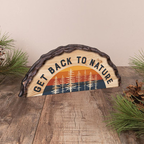 Lake & Lodge Collection Barky Sign - Get Back To Nature