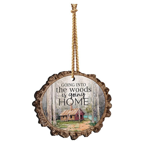 Lake & Lodge Collection Barky Sign - Going Into The Woods Ornament