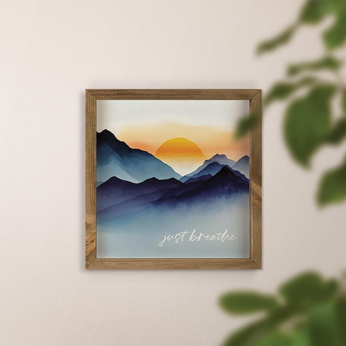 Lake & Lodge Collection Framed Art - Just Breathe Sunset