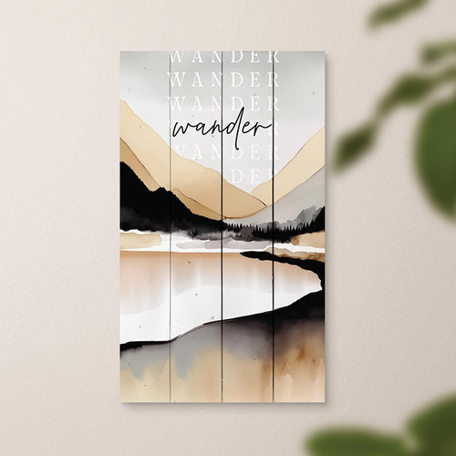 Lake & Lodge Collection  Pallet Sign - Wander