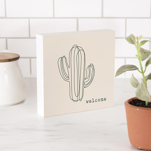 Lake & Lodge Collection Word Blocks - Welcome