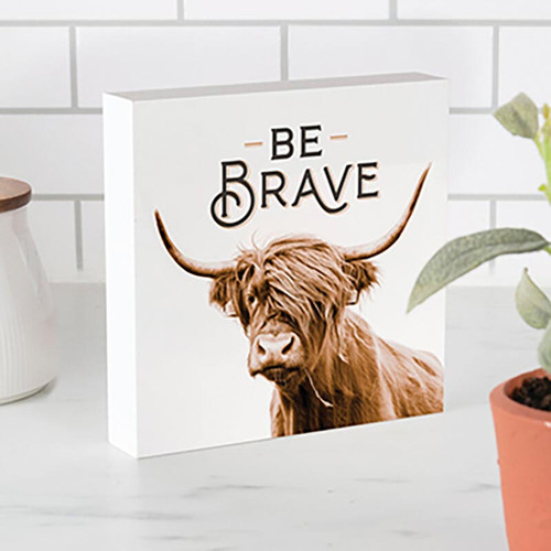 Lake & Lodge Collection Word Blocks - Be Brave