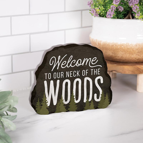 Lake & Lodge Collection Shapes - Welcome To Our Neck Of The Woods