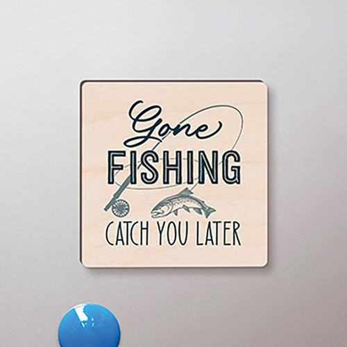 Lake & Lodge Collection Magnet - Gone Fishing