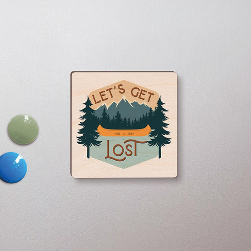 Lake & Lodge Collection Magnet - Let's Get Lost
