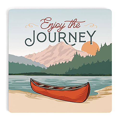 Lake & Lodge Collection Coaster - Enjoy The Journey