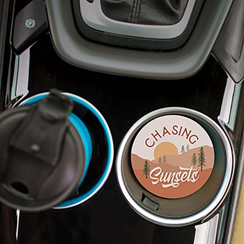 Lake & Lodge Collection Car Coaster - Chasing Sunsets