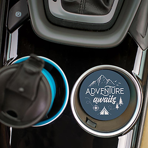 Lake And Lodge Collection Car Coasters (Retail Pack) - Adventure Awaits