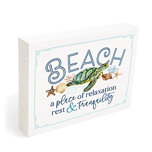 Coastal Collection Word Block - Beach
