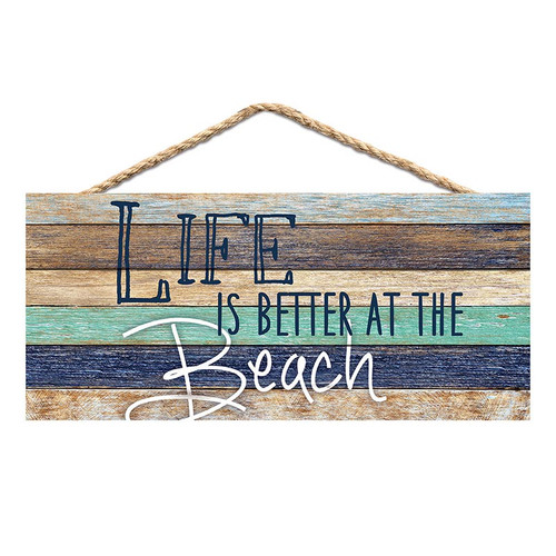 Coastal Collection Hanging Sign - Life Is Better