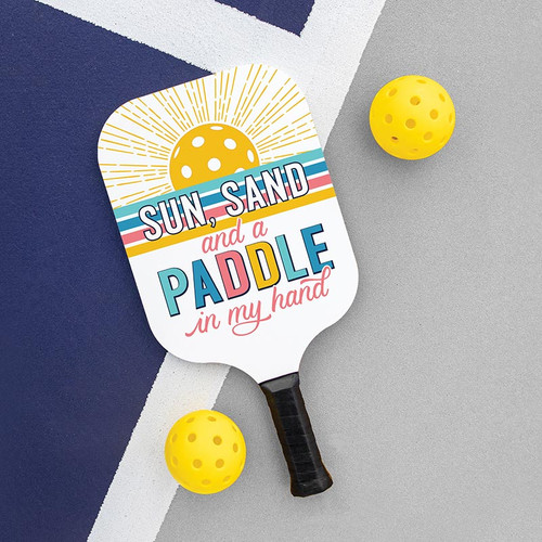 Coastal Collection Pickleball Paddle - Sun, Sand And A Paddle