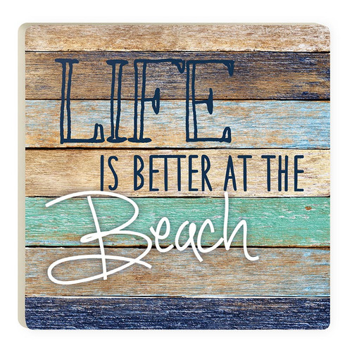 Coastal Collection Coaster - Life Is Better At The Beach