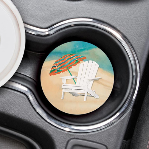 Coastal Collection Car Coaster - Beach Chair