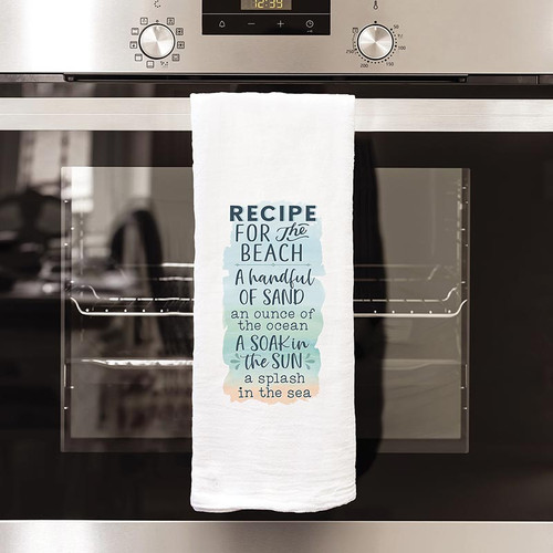 Coastal Collection Tea Towels - Recipe For Beach