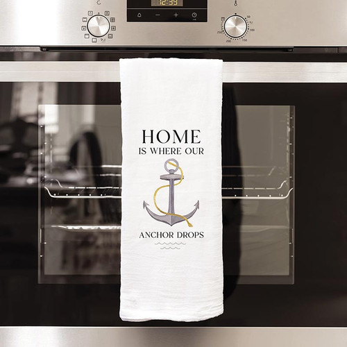 Coastal Collection Tea Towels - Home Is Where Our Anchor