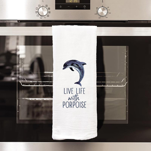 Coastal Collection Tea Towels - Live Life