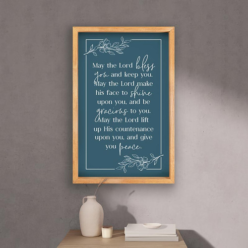 Prayers + Praise Collection Framed Art - May The Lord Bless