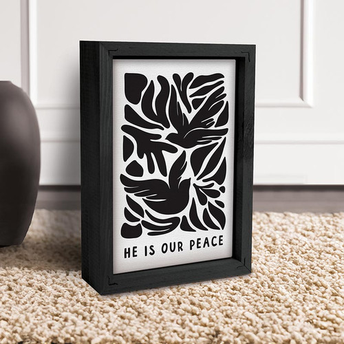 Framed Linen - He Is Our Peace